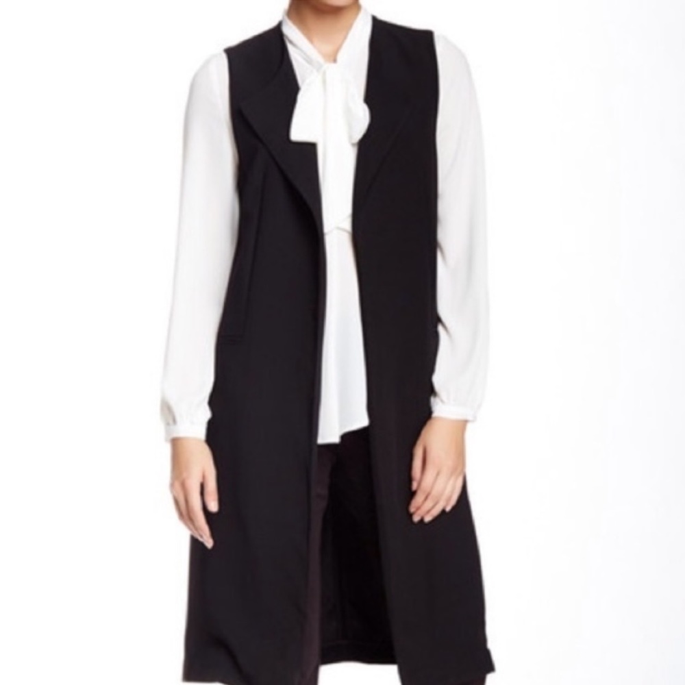 Harlowe & Graham Women’s Long Black Vest size OS